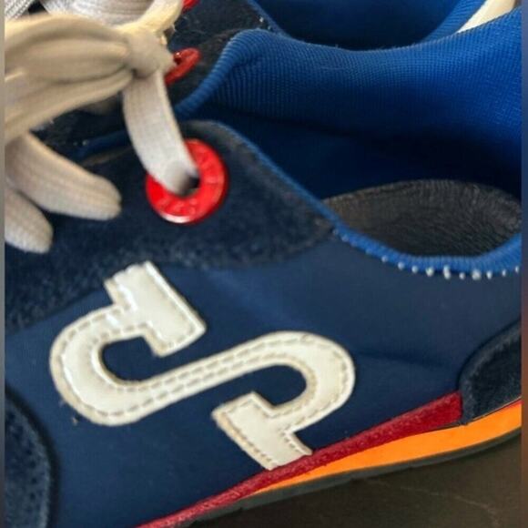 OPP France Lace-Up Suede Sneakers in Blue MENS size 7.5, WOMENS size 9.5 - Picture 4 of 10